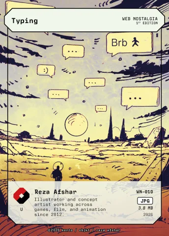 Typing by Reza Afshar, WN-010 Pento card
