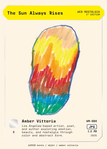 The Sun Always Rises by Amber Vittoria, WN-080 Pento card