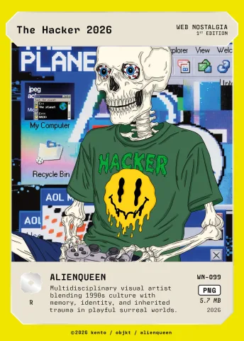 The Hacker 2026 by ALIENQUEEN, WN-099 Pento card