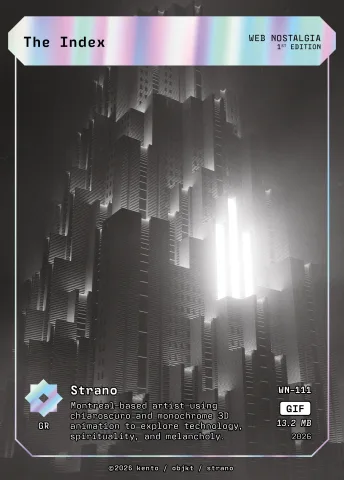 The Index by Strano, WN-111 Pento card